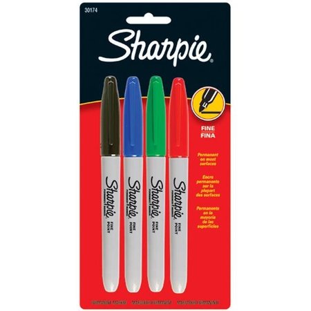 NEWELL CORP Newell Corporation San30174Pp Sharpie Fine 4 Color Set Carded SAN30174PP